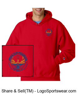 Champion Reverse Weave Hooded Sweatshirt Design Zoom